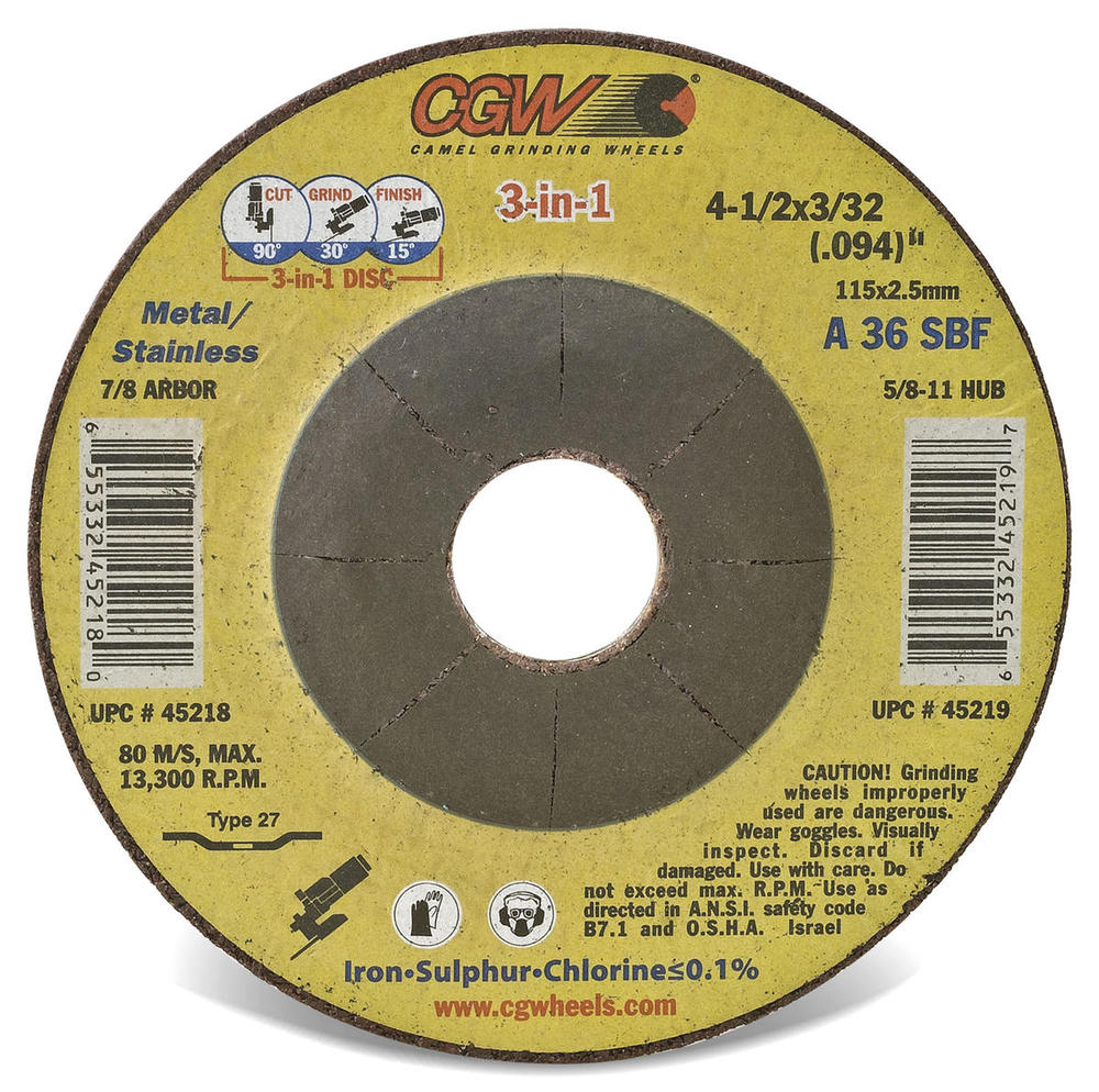 41/2X3/32(094)X7/8 T27 A36S
