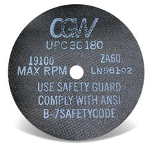 CGW Abrasives 36175 - 3X1/32X1/4 T1 ZA60-RBF COW