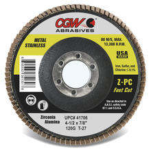 CGW Abrasives 41702 - 41/2X7/8 T27 ZPC-40