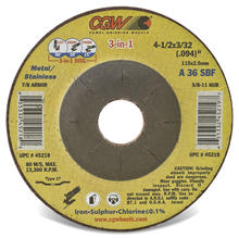 CGW Abrasives 45218 - 41/2X3/32(094)X7/8 T27 A36S