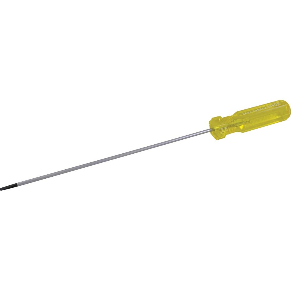 Electrician&#39;s Slotted Screwdriver, 3&#34; Blade Length, .016 X 1/8&#34; Tip