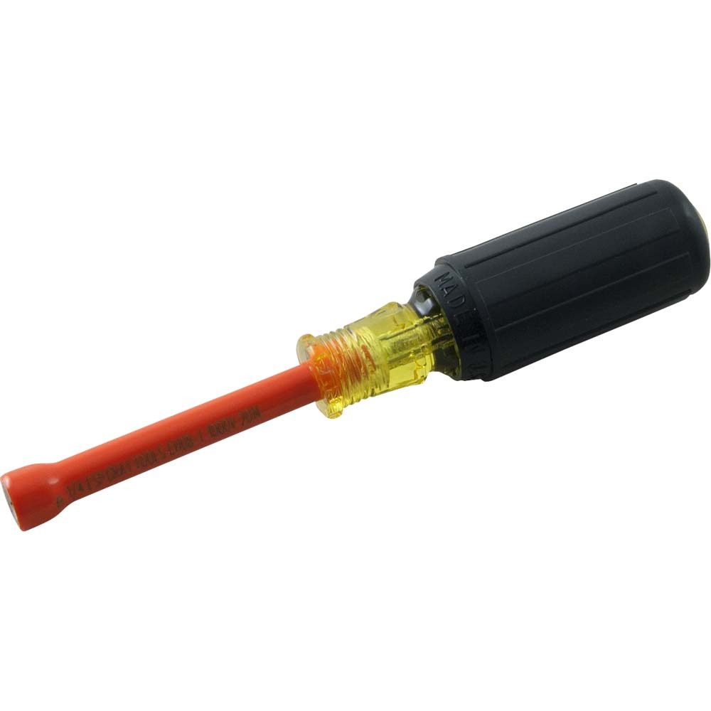 3/16&#34; Nut Driver, 6-5/8&#34; Long, 1000V Insulated