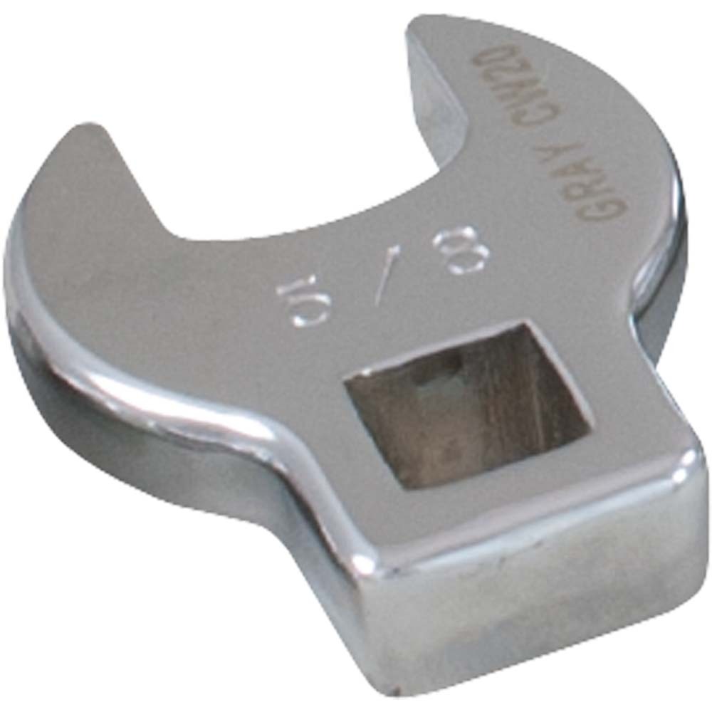 3/8&#34; Drive, 3/8&#34; Open End Crow Foot Wrench, Chrome Finish