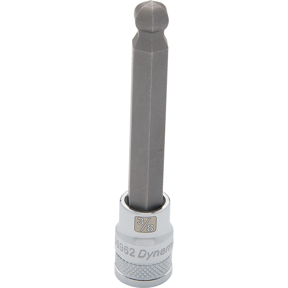 3/8&#34; Drive SAE Hex Head, 1/8&#34; Long Ball Nose, Chrome Finish Socket