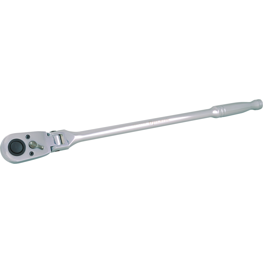 1/2&#34; Drive 48 Tooth Flex Head Ratchet, 17-3/4&#34; Long, Chrome Finish