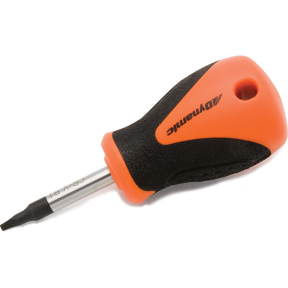 #1 Square Recess Stubby Screwdriver, Comfort Grip Handle