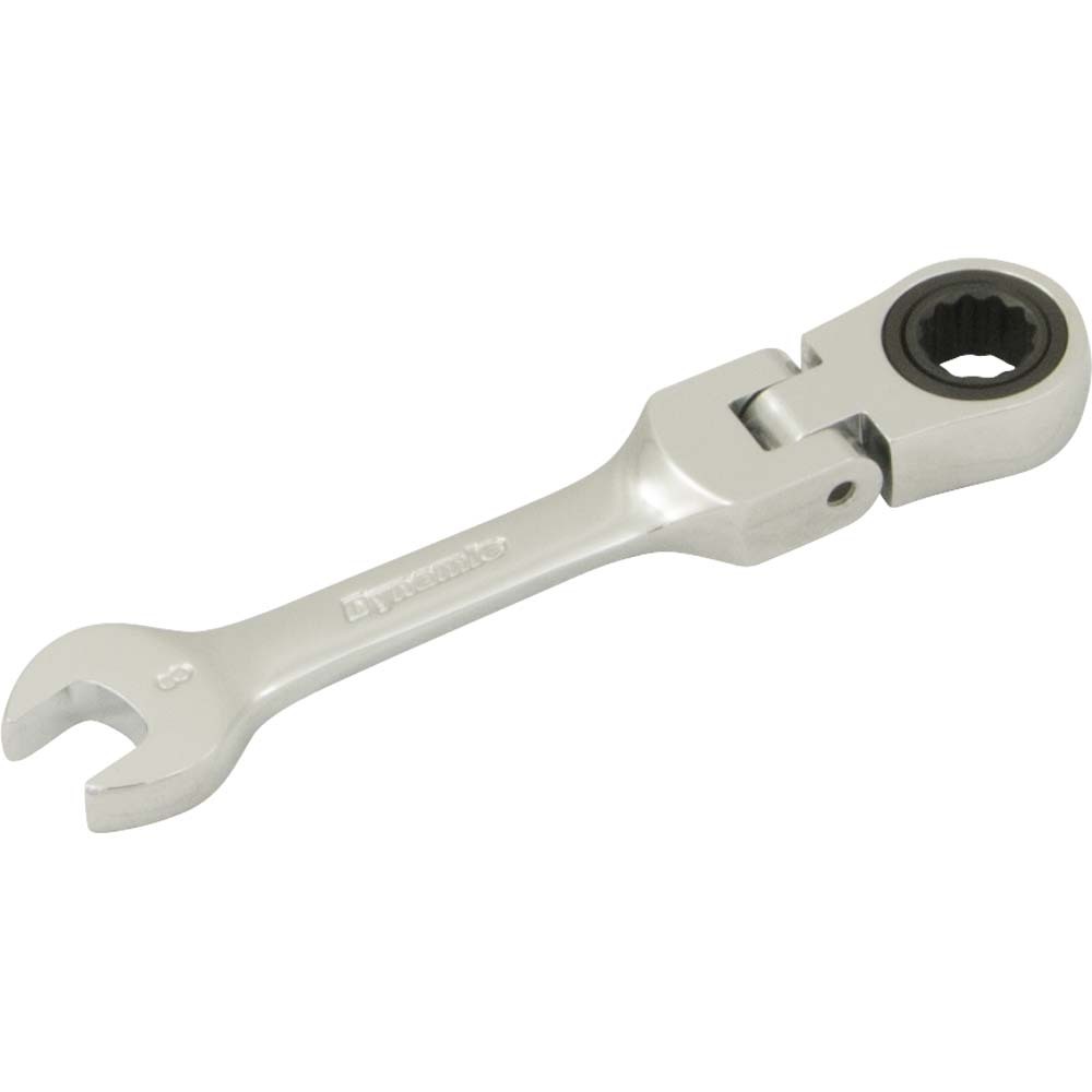 8mm Stubby Flex Head Ratcheting Wrench
