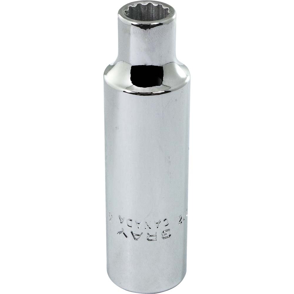 3/8&#34; X 1/2&#34; Drive, 12 Point Deep Length, Chrome Finish Socket