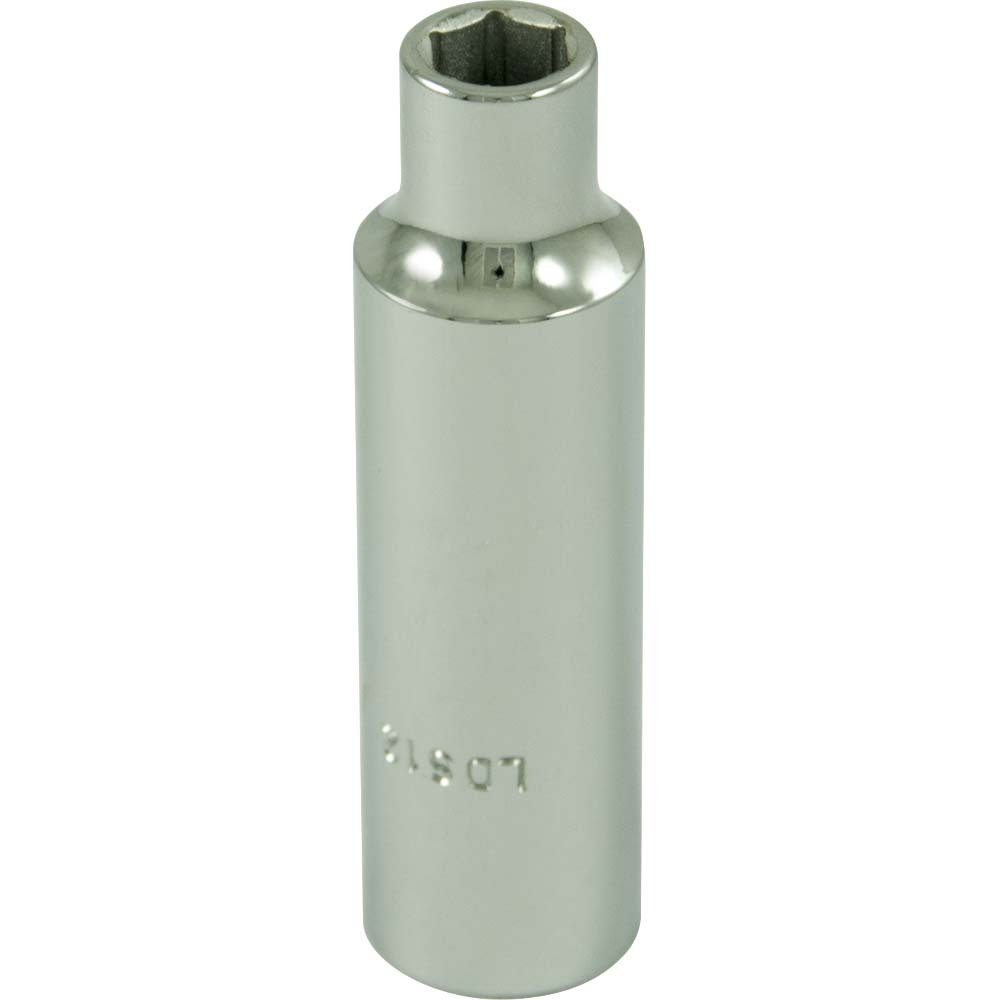 3/8&#34; X 1/2&#34; Drive, 6 Point Deep Length, Chrome Finish Socket