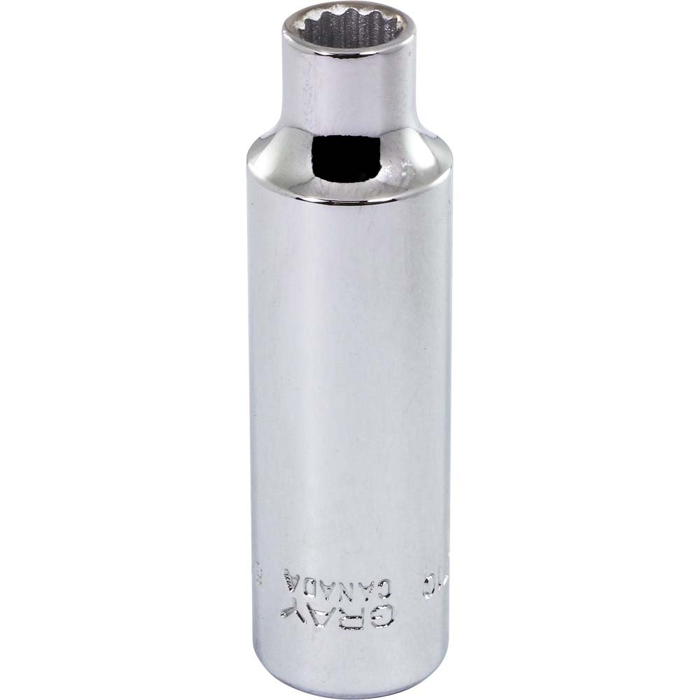 5/16&#34; X 3/8&#34; Drive, 12 Point Deep Length, Chrome Finish Socket