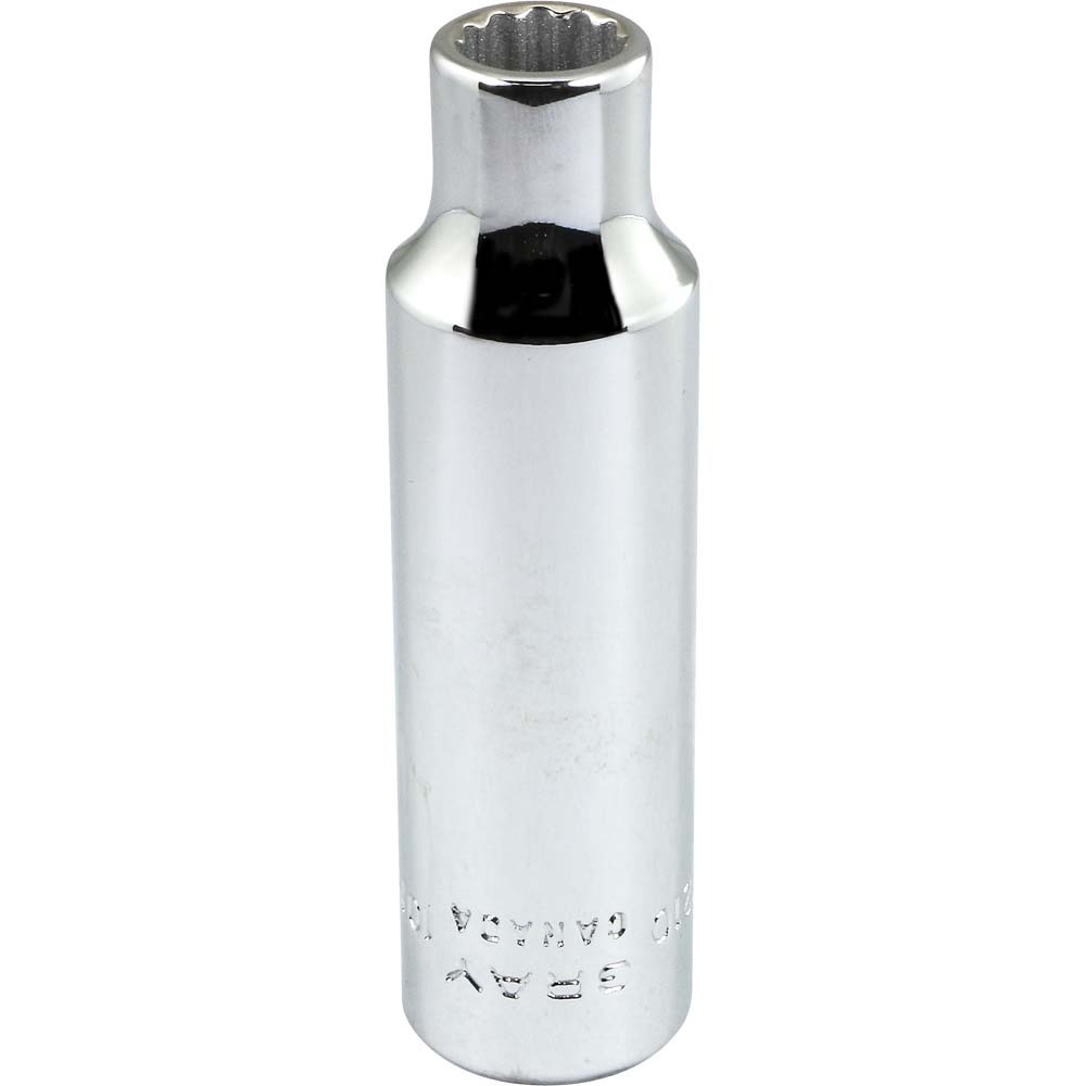 10mm X 1/2&#34; Drive 12 Point, Deep Length, Chrome Finish Socket