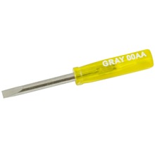 Gray Tools 00AA - Slotted Screwdriver, 1" Blade Length, .015 X 1/8" Tip
