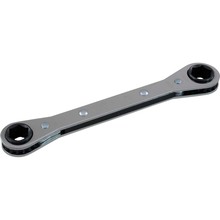 Gray Tools 5001 - 1/4" X 5/16" 6 Point, Flat Ratcheting Box Wrench, Mirror Chrome Finish
