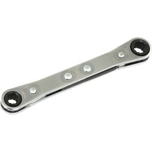 Gray Tools 5001T - 1/4" X 5/16" 12 Point, Flat Ratcheting Box Wrench, Mirror Chrome Finish