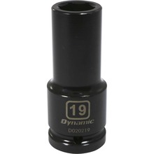 Gray Tools D020219 - 3/4" Drive 6 Point Metric, 19mm Deep Length, Impact Socket