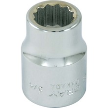 Gray Tools HD24 - Socket 3/4" X 3/4" Drive, 12 Point Standard Length, Chrome Finish Socket