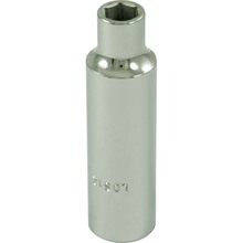 Gray Tools LDS12 - 3/8" X 1/2" Drive, 6 Point Deep Length, Chrome Finish Socket