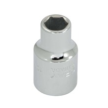 Gray Tools M1210H - 10mm X 1/2" Drive, 6 Point Standard Length, Chrome Finish Socket