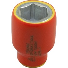Gray Tools M604.5-I - 4.5mm X 1/4" Drive, 6 Point Standard Length Socket, 1000V Insulated