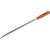 18" Screwdriver Handle Pry Bar, Curved Nickel Plated Blade