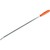 24" Screwdriver Handle Pry Bar, Curved Nickel Plated Blade