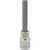 1/2" Drive Metric Hex Head, 10mm Long Bit, Chrome Finish Socket