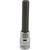 1/2" Drive Metric Hex Head, 12mm Long Bit, Chrome Finish Socket