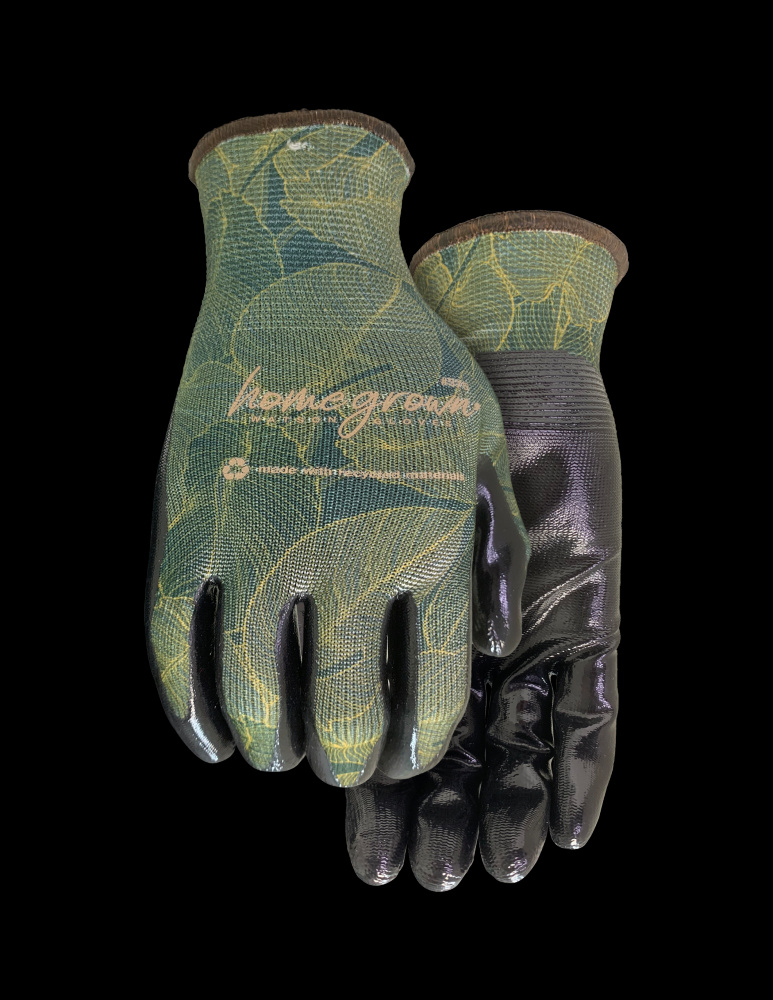 EVERGREEN WASTENOT FLAT NITRILE W RECLAIM WOMENS GARDEN - L
