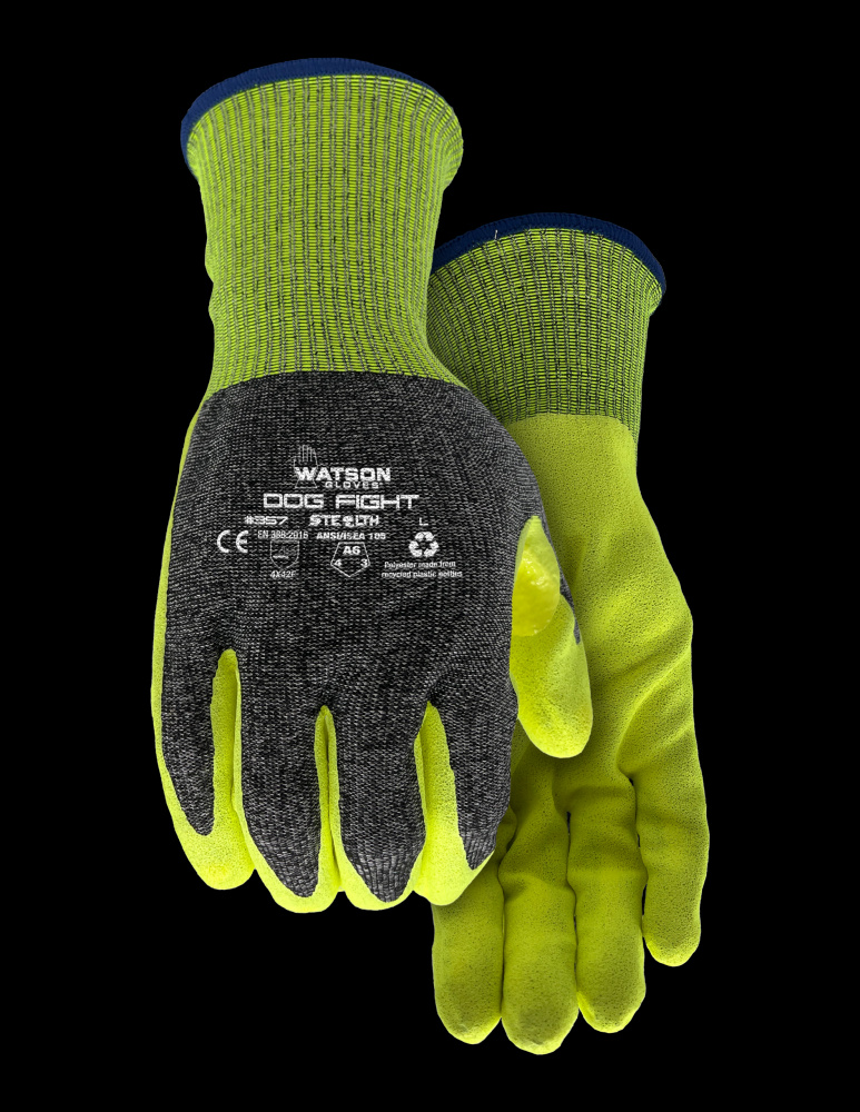 STEALTH DOG FIGHT A6 SANDY NITRILE COATED - L