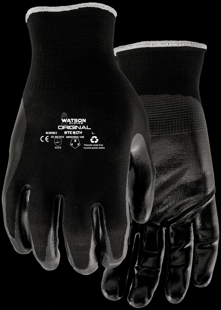 STEALTH ORIGINAL NITRILE PALM NYLON SHELL COATED - L