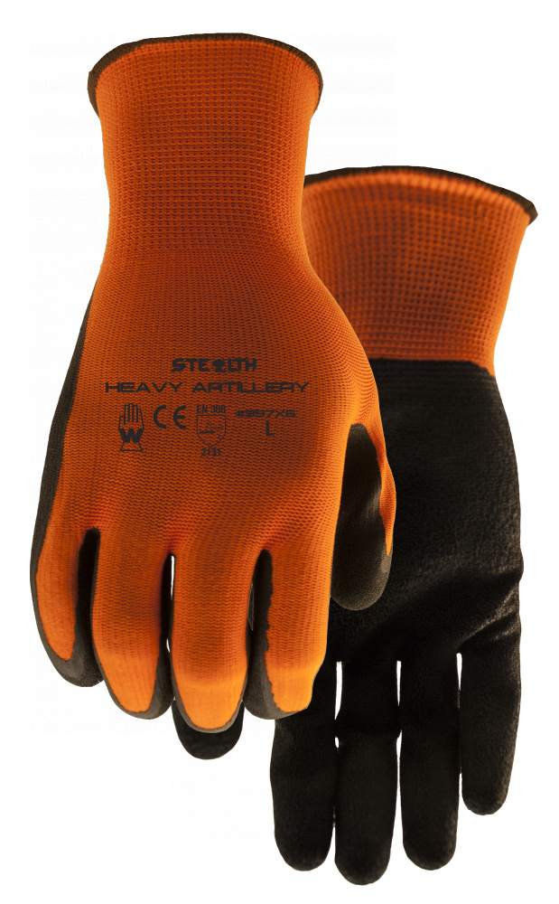 STEALTH HEAVY ARTILLERY CRINKLE LATEX HI VIS 6 PACK COATED - L