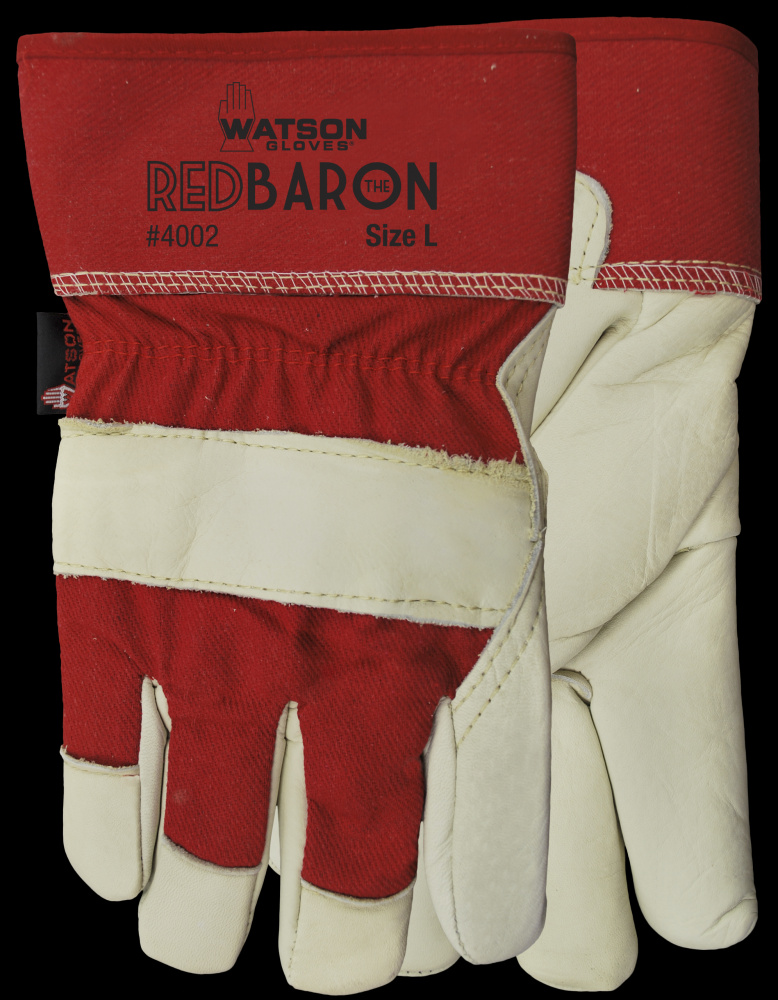 RED BARON FULLGRAIN COW COTTON DRILL BACK COMBO - L