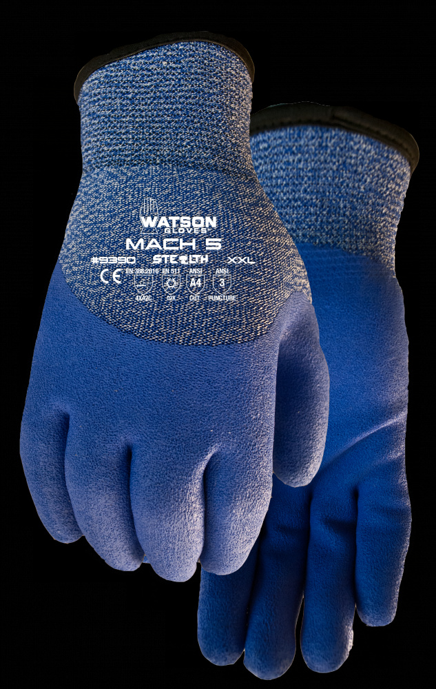 STEALTH MACH 5 A4 3/4 DIPPED PVC KNIT LINED COATED - L