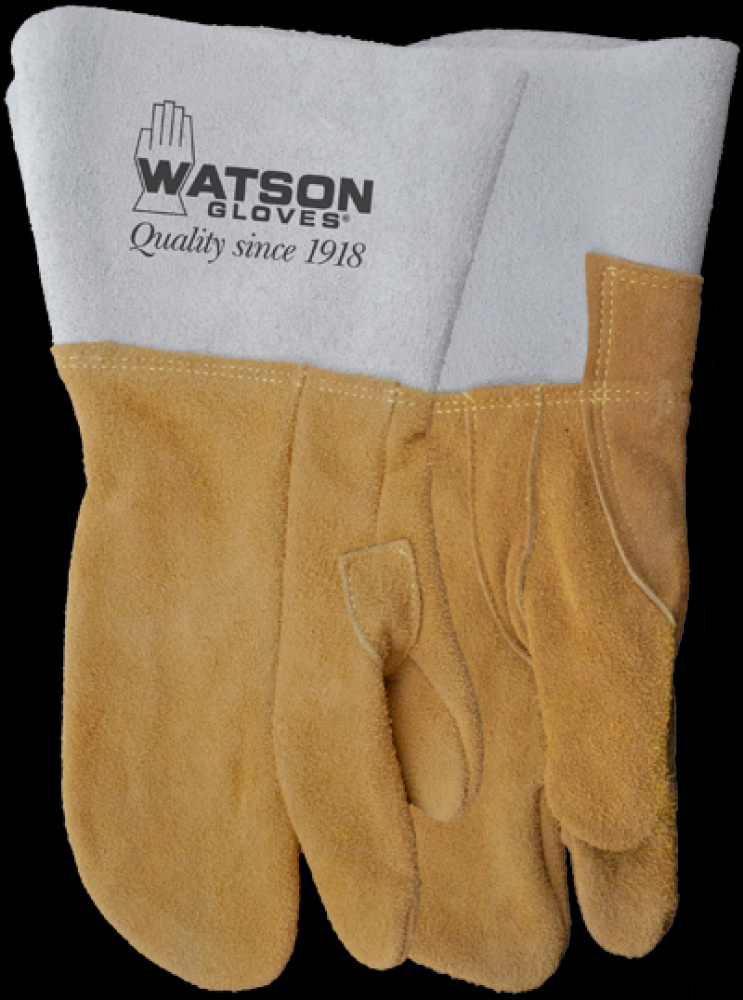 BUCKWELD SPLIT ELK ONE FINGER MIT COTTON LINED WELDING - 10
