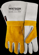 Watson Gloves 1034-09 - WOPPER SPLIT COWHIDE GUNN CUT GAUNTLET WELDING - 09
