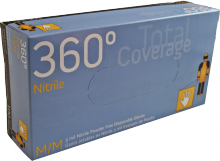 Watson Gloves 2222PF-L - 360 DEGREE POWDER FREE 3 MIL NITRILE (10X100) - LARGE