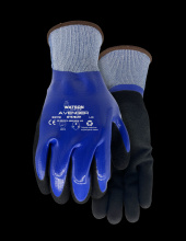 Watson Gloves 372-L - STEALTH AVENGER 13GG FULL DIP SANDY NITRILE PALM COATED - L