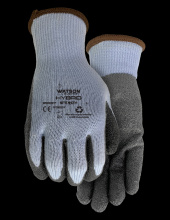 Watson Gloves 9337-L - STEALTH HYBRID WASTENOT CRINKLE LATEX W RECLAIM LINED COATED - L
