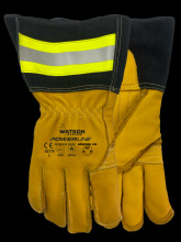 Watson Gloves 93774-L - POWERLINE A7 FULL COW C100 LINED 3 INCH GAUNTLET UTILITY - L