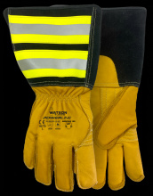 Watson Gloves 93775-L - POWERLINE A7 FULL COW C100 LINED 6 INCH GAUNTLET UTILITY - L