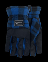 Watson Gloves 9381P-L - FLEECE NAVIDAD PLAID WASTENOT POLY FLEECE EC60 LINED LIFESTYLE - L