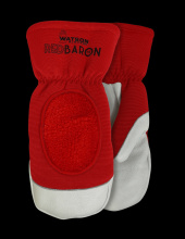 Watson Gloves 94005-L - RED BARON FULLGRAIN COW SHERPA LINED MITT COMBO - L