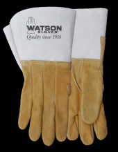 Watson Gloves 9525-08 - BUCKWELD SPLIT ELK CLUTE CUT COTTON FLEECE LINED WELDING - 08