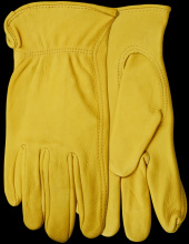 Watson Gloves 577-M - RANGE RIDER FULLGRAIN DEER GOLD DRIVER - M