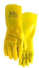 Watson Gloves 455-XXL - TRIPLE SHOT A3 HI VIS SANDY PVC PADDED BACK OF HAND CHEMICAL - XXL