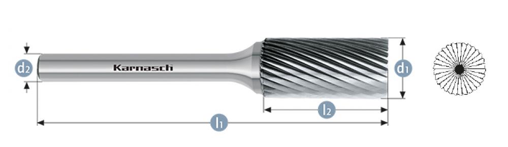 Tungsten carbide burr - Uncoated