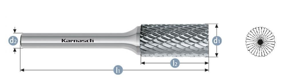 Tungsten carbide burr - Uncoated