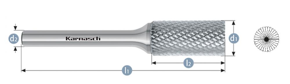 Tungsten carbide burr - Uncoated