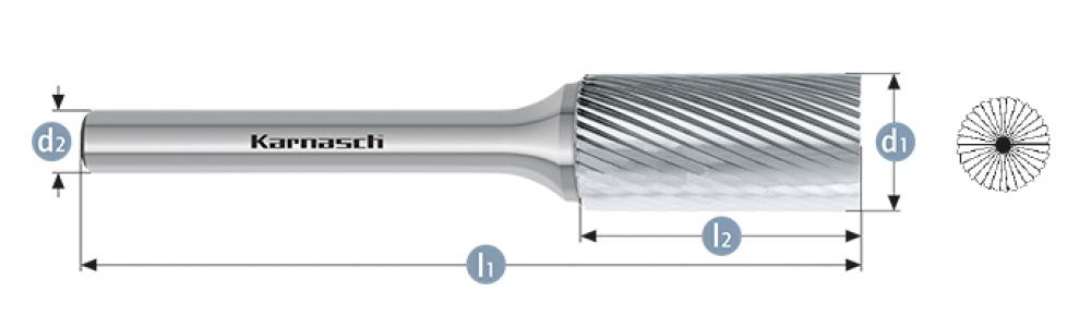 Tungsten carbide burr - Uncoated