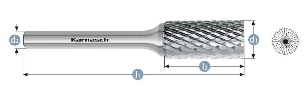 Tungsten carbide burr - Uncoated